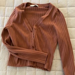 Abercrombie cardigan size S brown